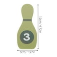 thumbnail image 2 of OULII Bowling Accessories Digital Kids Bowling Toy Wood Assorted Color 1 Set, 2 of 6