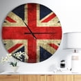 thumbnail image 2 of DesignArt Vintage UK Flag Large Wall Clock, 2 of 2