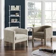 thumbnail image 3 of New Pacific Direct Jennifer Fabric Accent Arm Chair in Pasadena Taupe, 3 of 12