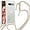 Silver, variant on Long Crossbody Lanyard Clear Case for Google Pixel 7a with Adjustable Neck Strap, Glitter Sparkly Bling Quicksand Phone Cover Cases for Google Pixel 7a QKG Colorful