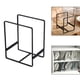 thumbnail image 3 of Escurridor de platos, organizador, escurridor, soporte de placa de hierro, estante, gabinete, escurridor de secado negro L, 3 of 8