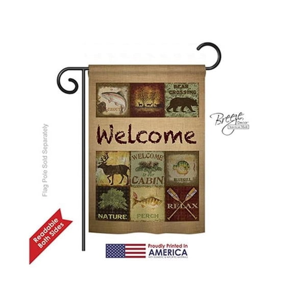 Breeze Decor 59048 Call Of The Wilderness 2-Sided Impression Garden Flag - 13 x 18.5 in.
