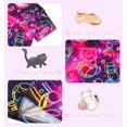 thumbnail image 6 of Lanbubble Girls Short Sleeve Graphic T-Shirt Fashion Cat Tee, Sizes 7-12, 6 of 7