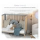 thumbnail image 5 of Cuna de Madera Convertible 3 en 1 Esquimal - Cuna, Cama Montessori y Sillón (Madera-Gris, 125x65 cm), 5 of 7