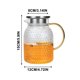 thumbnail image 2 of Hervidor de agua fría de gran capacidad con patrón de grano de arroz Hervidor de agua fría a prueba de explosiones Hervidor de agua hervida fría de borosilicato alto Hervidor de jarabe Akmoler, 2 of 9