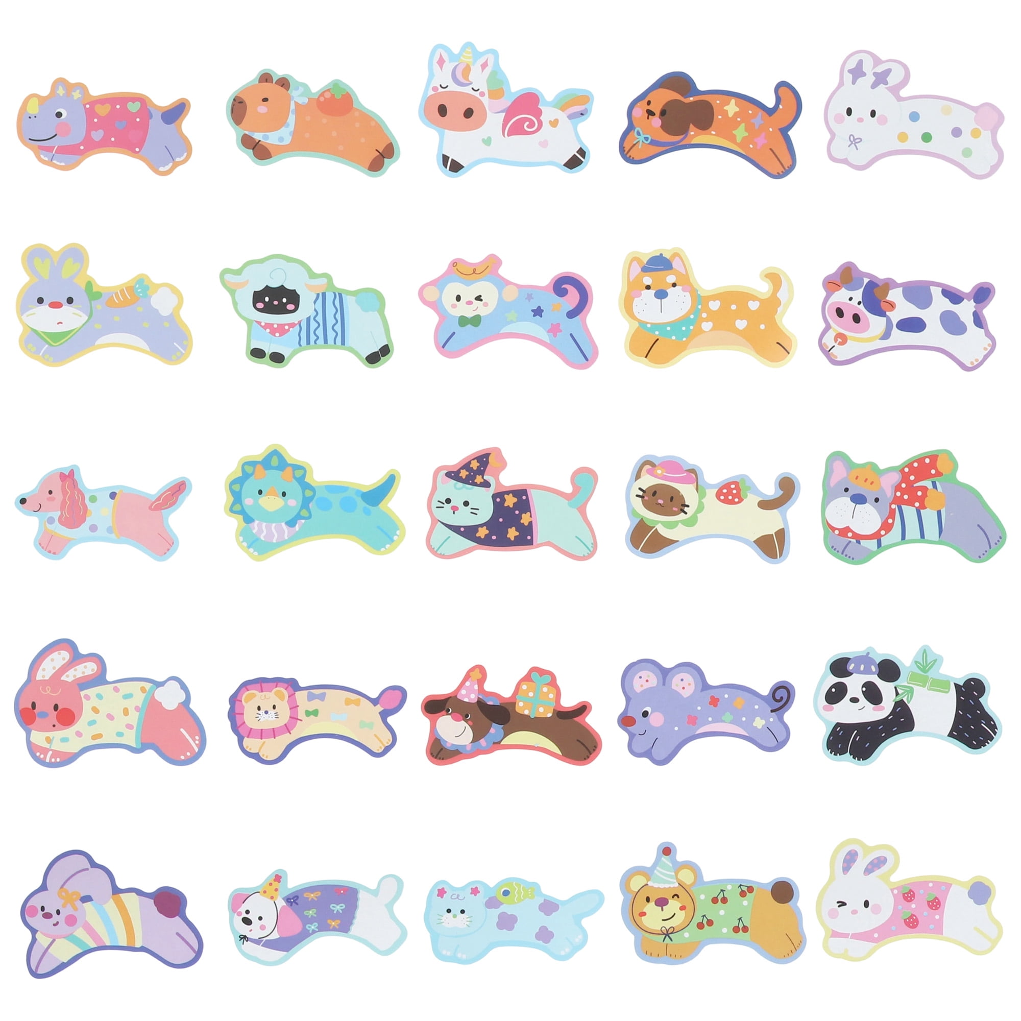 Unique Bargains Waterproof Reading Stickers for Laptop Water Bottle Running Animal