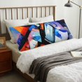 thumbnail image 5 of Bixox Abstract Cubist Printer Print Body Pillow Cover with Zipper Closure, Cozy Fuzzy Fleece Body Pillow Case Cover 20 x 54 Inches,Long Body Pillow Pillowcase, 5 of 6