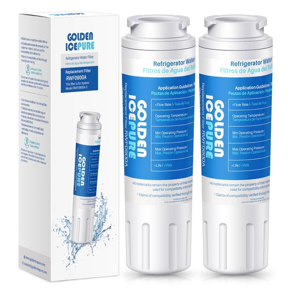 GOLDEN ICEPURE RWF0900A Replacement for MAYTAG UKF8001, Whirlpool Filter 4 EveryDrop EDR4RXD1, KRFC300ESS01, 46-9006, PUR Puriclean II Replacement Wa