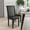 Black Faux Leather, variant on Merrick Lane Mid-Century Panel Back Parsons Accent Dining Chair in Black Faux Leather