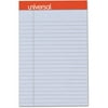 Universal Fashion-Colored Perforated Note Pads, 5" x 8", Legal, Orchid, 50 Sheets, 6 per pack, 2-Pack