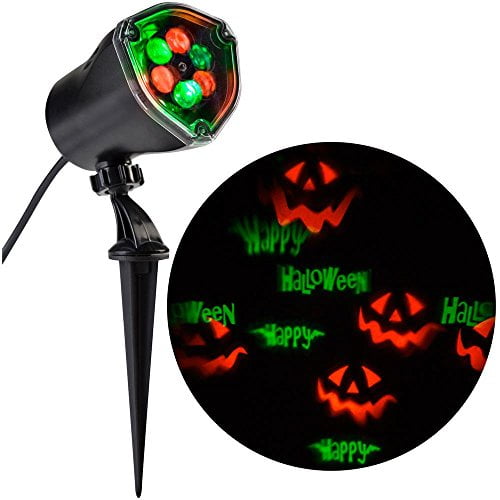 Lightshow Strobing LED Chasing Happy Halloween Strobe Spotlight Whirl-a ...