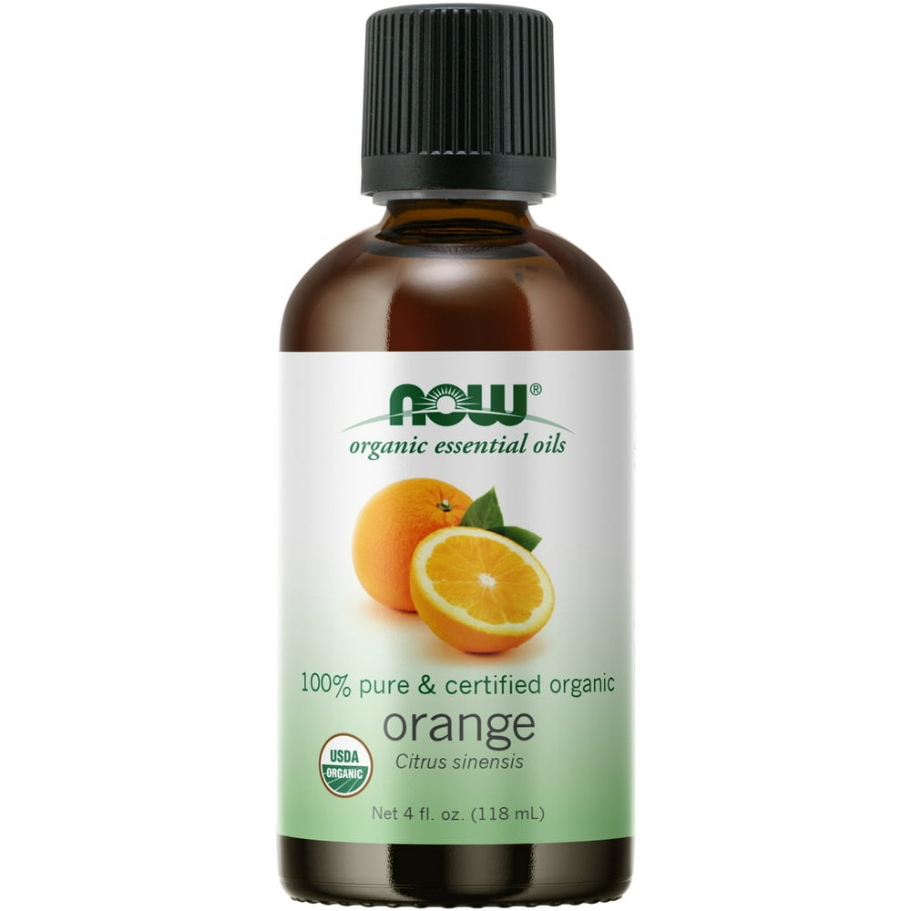 NOW Essential Oils, Organic Orange Oil, Uplifting Aromatherapy Scent