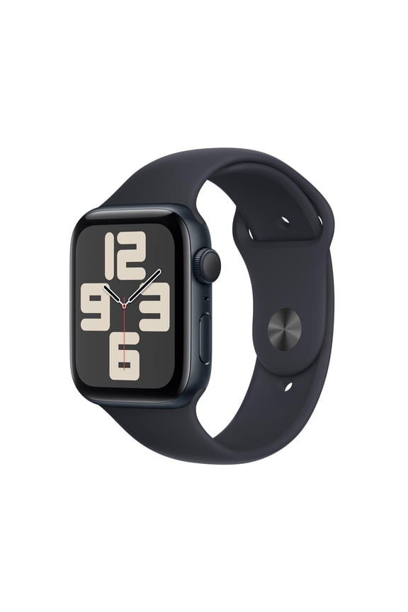 Open Box Apple Watch SE (2nd Gen) [GPS 44mm] Smartwatch with Aluminum Case with Midnight Sport Band M/L. Fitness & Sleep Tracker, Crash Detection, Heart Rate Monitor - Midnight
