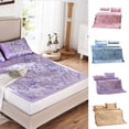 thumbnail image 4 of 3Pcs Bedding Set Summer Sleeping Mat Cooling Mattress Topper Ice silk bed cover Pad Summer Ice Silk Bed Cover, 4 of 8