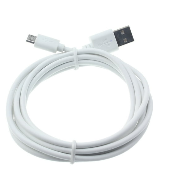 MicroUSB 6ft USB Cable for TCL A30 (A3) - Charger Cord Power Wire Long TPE Compatible With TCL A30 (A3)