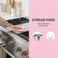 thumbnail image 6 of Unique Bargains 3pcs Fish Scale Streak Free Magic Glass Towels Pink 12" x 12", 6 of 8