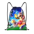 thumbnail image 1 of Pofeuu Mario Sac à Cordon Résistant à l'Eau 210D Design Pliable Compact Essentiels de Voyage Gym Yoga Léger Sac à Main-Moyen, 1 of 6