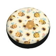 thumbnail image 3 of XMXY Cartoon Honey Bees Sweet Spare Tire Cover, Universal Waterproof Cover for Jeep RV Tire Wheel Protection, 15 inch, 3 of 8