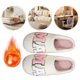 thumbnail image 5 of Cartas Esponjosas Punta Cerrada Pantanones Casas Difusas para Mujeres Peluche Sin Desliz, 5 of 9