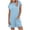 Light Blue, variant on DailyTrove Women's Loungewear Romper, Short-Sleeve Casual Playsuit with Shorts