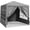 Gray, variant on 6.5x6.5FT Portable Party Tent Canopy with 4 Removable Sidewalls, Waterproof Gazebo with Church Windows and Zipper Door, Outdoor Event Shelter for Patio, Backyard, Picnic, Camping, Gray (Gray)