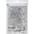 thumbnail image 2 of Pinkfresh Studio Clear Stamp Set 6"X8", Flower Garden, 2 of 7