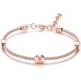 thumbnail image 1 of Bracelet de Taille Réglable en Perles Rondes d'Usure de Câble en Acier Inoxydable, 1 of 4