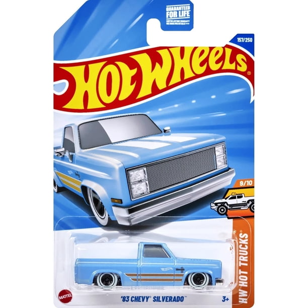 Vehículo Diecast Mattel Hot Wheels Chevy Silverado 83 Azul