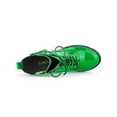 thumbnail image 4 of BLISSFUL STEP Women's Chunky Heel Zip Platform Block Combat Boots Green 8, 4 of 7