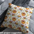 thumbnail image 2 of Homewish Orange Pumpkin Print 01, Happy Fall Autumn Flower Room Decor Fabric by the Yard, Teens Kids Child Sewing Fabric, Luxury Bedroom Decor, 2 of 6