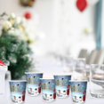 thumbnail image 6 of Blue Christmas Theme Paper Plate Decoration Disposable Stamping Paper Cups Paper Plate Set of 10Pcs, 6 of 7