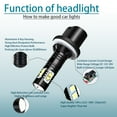 thumbnail image 6 of For Nissan Frontier 2003-2004 LED Bulbs,9007 High&Low Beam Headlight and 880 Fog Light,Pack of 4, 6 of 10