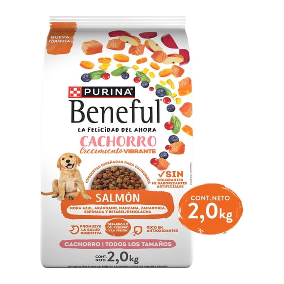 Alimento para perro Beneful Cachorros Salmón 2 kg