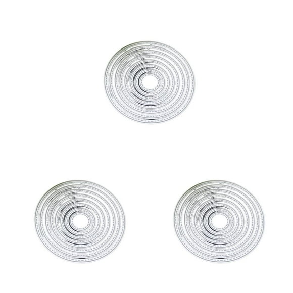 Xingzhi Embossing Die Mold Round DIY Art Scrapbooking Craft Paper Card Making Stamper Frame Stencil Album Mould 1 3Set