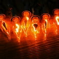 12.8Ft Halloween Flame String Lights, C18 Spooky Fake Flickering Flame