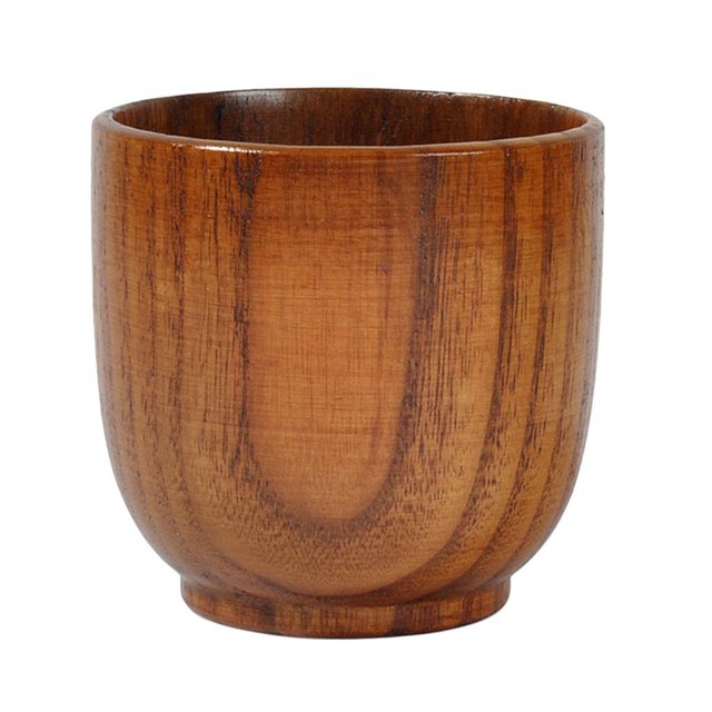 Advancent 288ml Natural Wooden Milk Beer Mug Tea Souvenir Cup Gift Beer Mug Drink Type3