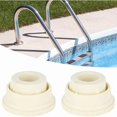 thumbnail image 4 of 2 Pieces Pool Ladder Buffer Inground Pool Ladder End Caps White Rubber Bumper Set for Pool Ladders, Universal Replacement Parts, 4 of 5