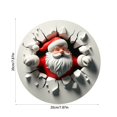 thumbnail image 3 of Puntoco Adornos colgantes de acrílico para ventanas, casa de nieve, decoración de pared de Papá Noel, disco colgante para patio, decoración de pared, decoraciones navideñas, decoraciones colgantes, 3 of 6