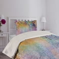 thumbnail image 2 of Ambesonne Floral Quilted Coverlet 2 Pcs, Ivy Blooming Flowers Herbs, Twin Size, Multicolor, 2 of 4
