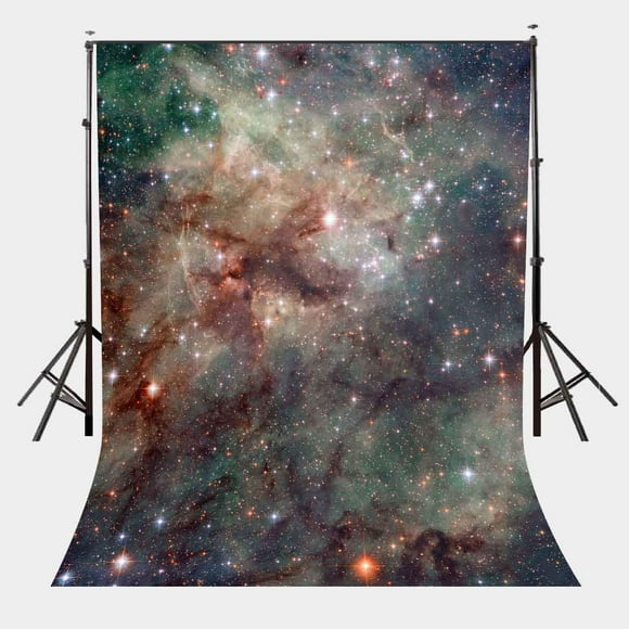 BSDHOME Polyester 5x7ft Beautiful Sky Picture Backdrop Shining Stars Photography Background Studio Background