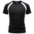 thumbnail image 1 of Ceisia Men's Gradient Printed Casual Elastic Sports Round Neck Active Top Gift, 1 of 6