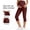 Wine, variant on LJEFF Womens Maternity Capri Leggings with Pokey, Soft Highly Elastic Over Belly Design Abdominal Support Workout & Casual Pants for Womens Navy