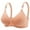 Orange, variant on cfhntfmh Full Coverage Bras for Women Cute V Neck Trim Adjustable Strap Everyday Bras Soft Comfort No Underwire Bralettes