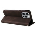 thumbnail image 6 of Allytechgroup Slim Wallet Case for iPhone 16 Pro Max with Card Slots, Luxury PU Leather Magnetic Clasp Flip Wrist Shoulder Strap Kickstand Shockproof Protective Shell for Women Men, Coffee, 6 of 9