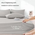 thumbnail image 3 of 2025 Fitted Sheet Single Double King Queen Size Mattress Cover With Elastic Band Bed Sheet 90/120/150/180 Fit Sheet, 3 of 5