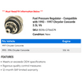 thumbnail image 2 of Fuel Pressure Regulator - Compatible with 1993 - 1997 Chrysler Concorde 3.5L V6 1994 1995 1996, 2 of 2