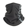 thumbnail image 2 of Cuello babero cálido. Bufandas cálidas de invierno con cuello de lana y tira reflectante para deportes al aire libre FLhrweasw Nuevo, 2 of 9