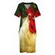 thumbnail image 3 of Vestido de noche holgado con bolsillos de gallo para mujer, estilo coreano, de lujo., 3 of 6