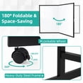 thumbnail image 3 of QUEENLINK Rolling Whiteboard on Wheels,72" x 40" Double-Sided Mobile White Board with Stand, Black, 3 of 10