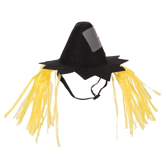 Dog Scarecrow Hat, Cat Scarecrow Hat Non Woven Fabric Durable and Easy To Clean With Elastic Band for Pet Holiday Photography Daily Cosplay